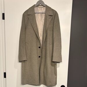 Suitsupply Tan 100% Wool Trench Coat
